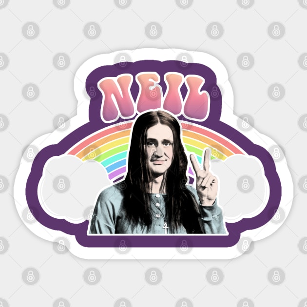 Neil Pye The Young Ones /// Retro Fan Art Design Sticker by DankFutura